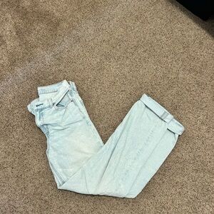 American Eagle Outfitters Light Wash Straight Leg Jeans